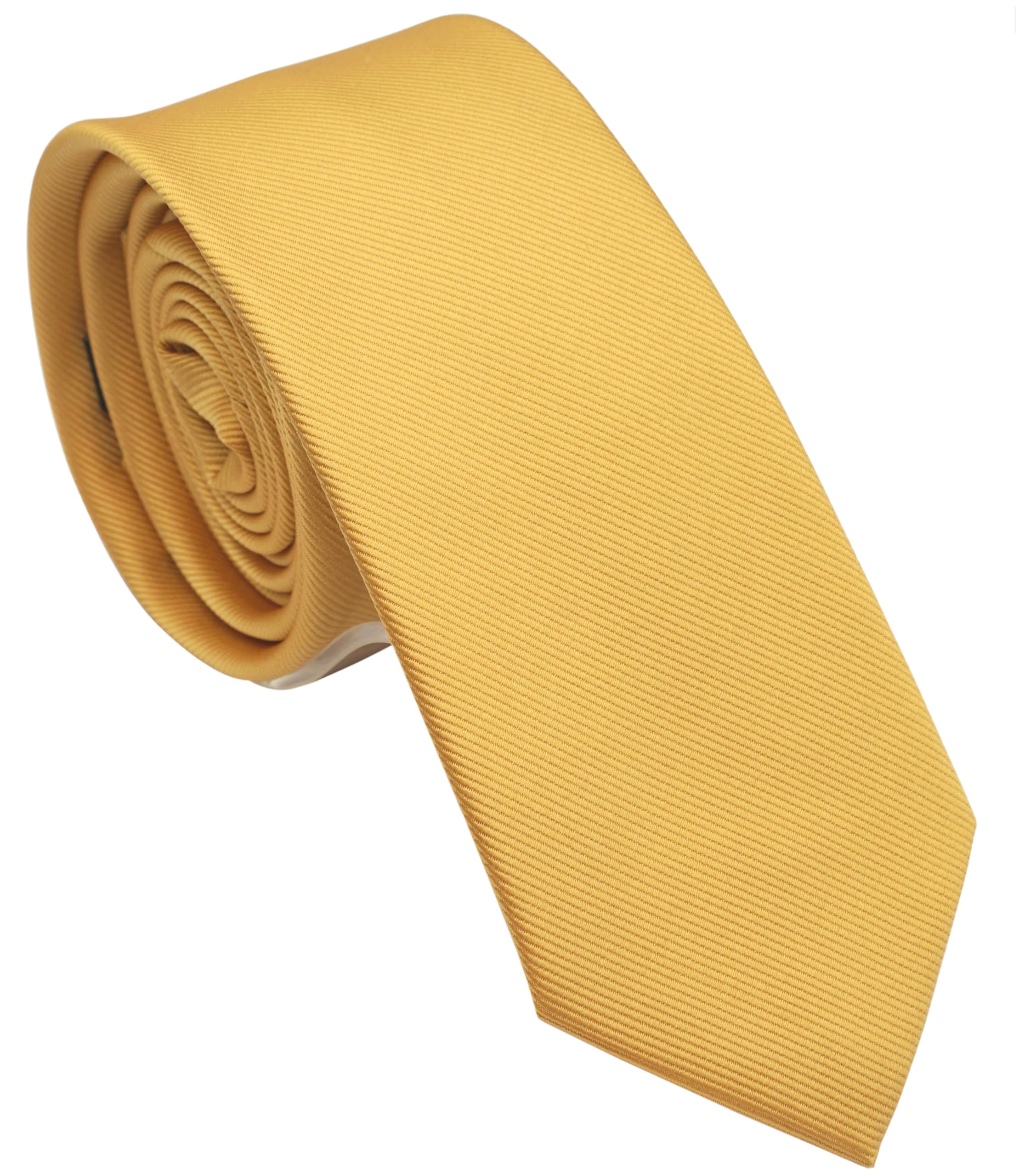 Skinny Ties for Men, 2.5-Inch Slim Neckties, Solid Color Packs