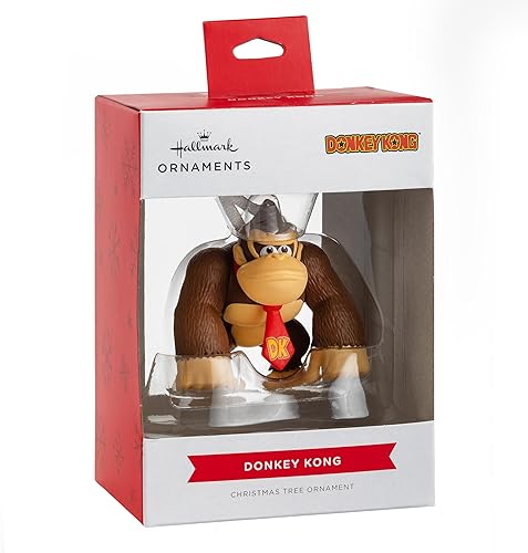 Miniatura 6 de Hallmark Donkey Kong - Adorno colgante de plástico, decoración de árbol de Nintendo, regalos para Navidad