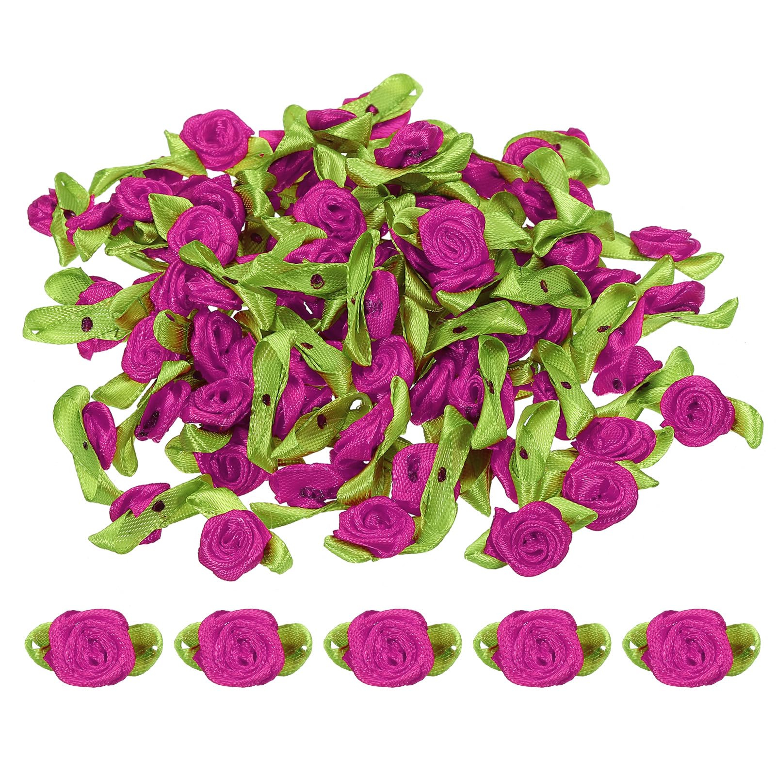 PATIKIL Mini Ribbon Roses