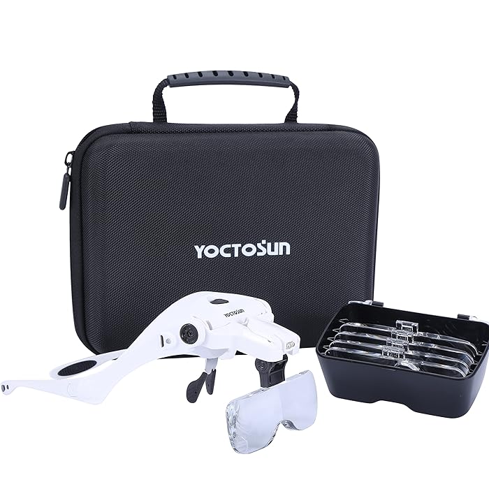 Buy YOCTOSUN Magnifying Glasses with Light, Head Mount Magnifier with 5