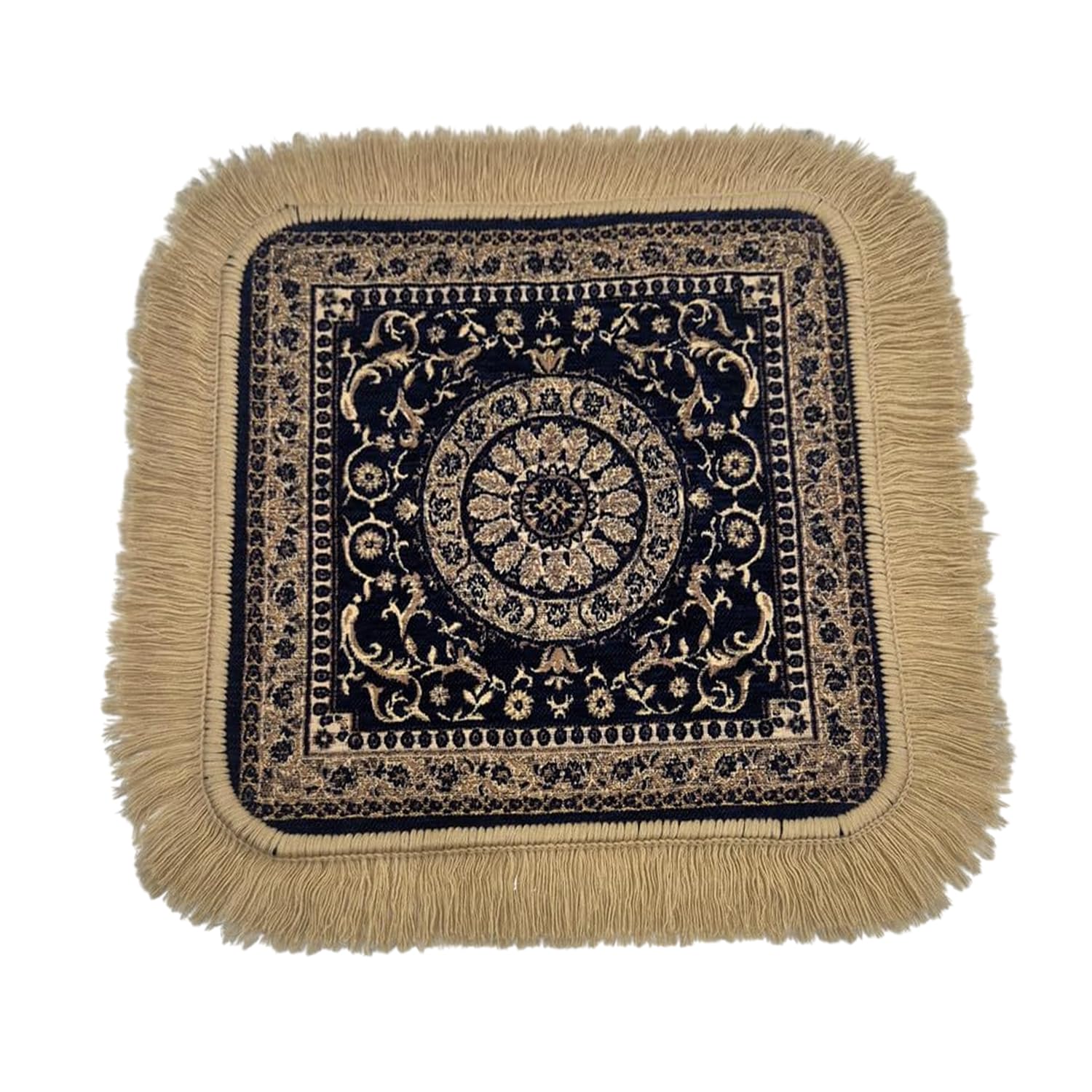 Soft Chenille Prayer Mat - Purple Mandala Design -10