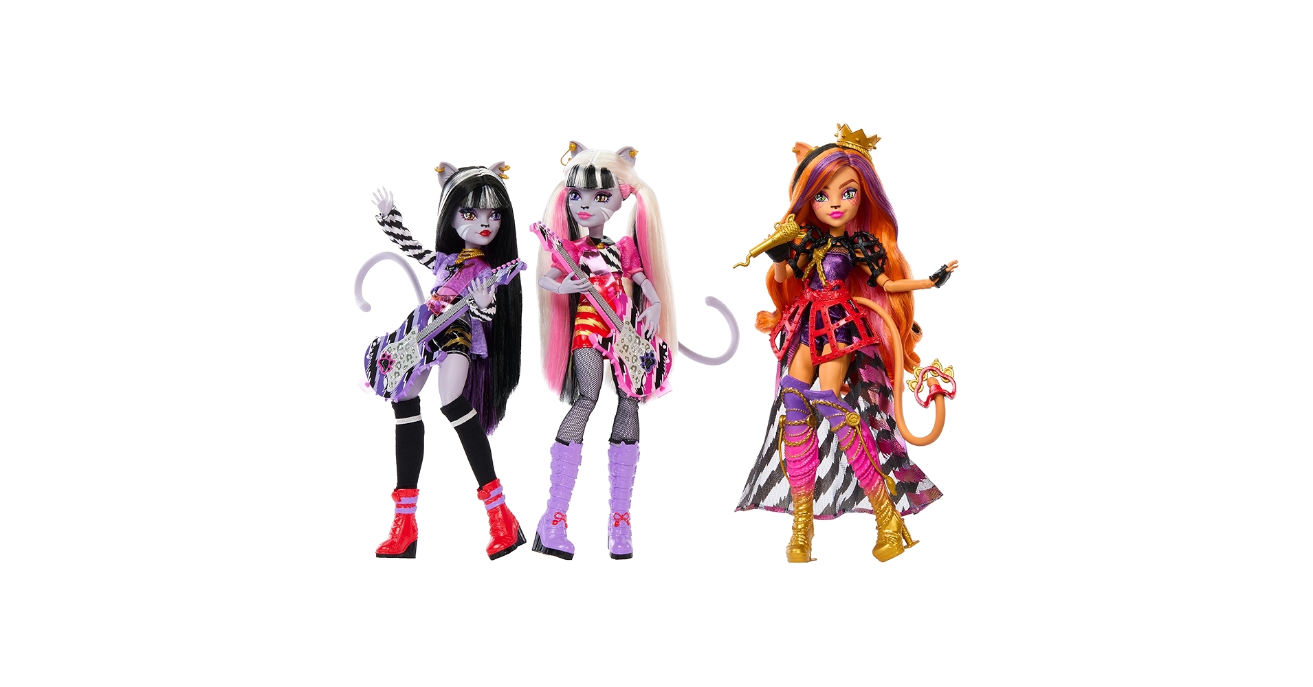 シュタイフ 3体セットFloppy Zotty＆Kitty Cat＆Cockie Amazon.com: Mattel Monster High Dolls, the Hissfits Band