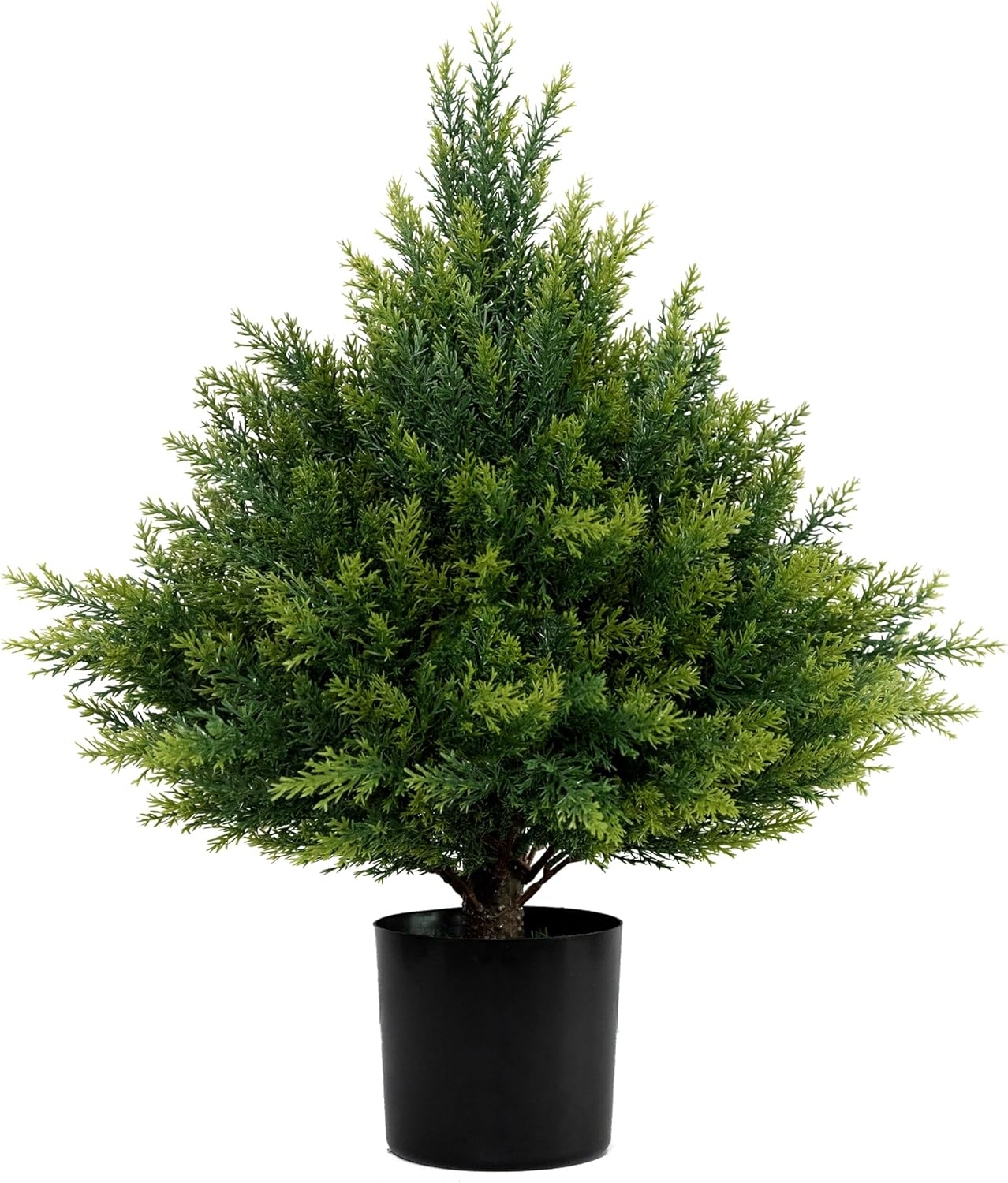 JoyPower Artificial Cedar Topiary Ball Tree One 21''T