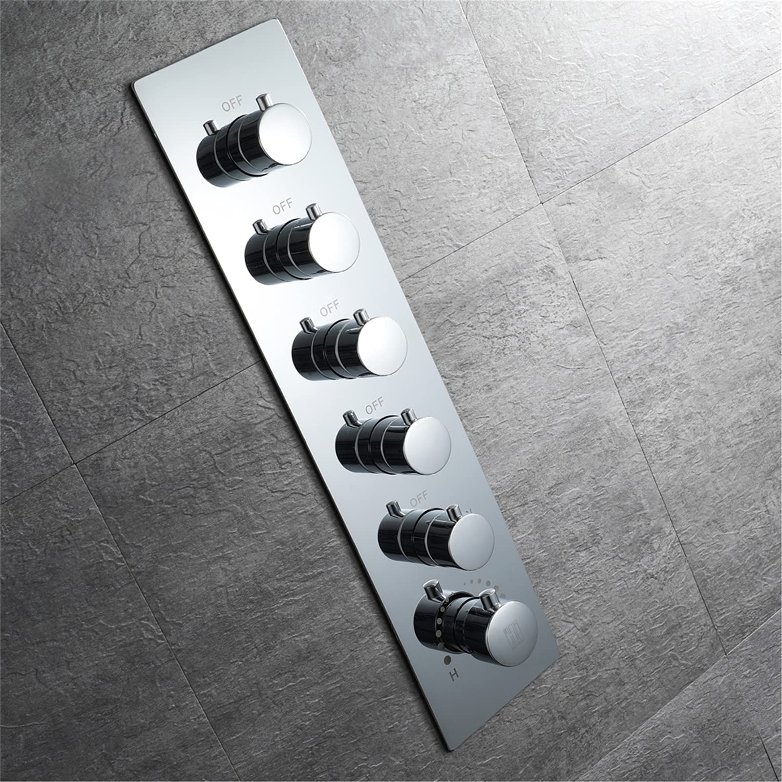 Systemy prysznicowe LED, luksusowa głowica prysznicowa LED 60 x 80 cm, mglisty wodospad, termostatyczne baterie prysznicowe z dyszą korpusu prysznicowego, sterowanie telefonem (sterowanie telefonem)