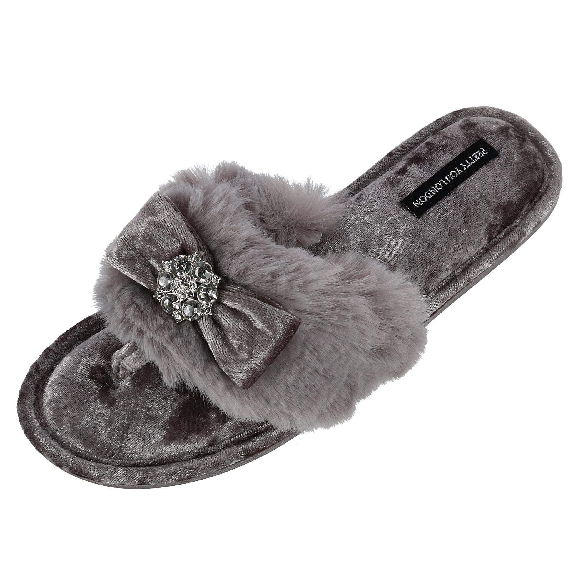 London Womens Toe Post Amelie - Mink