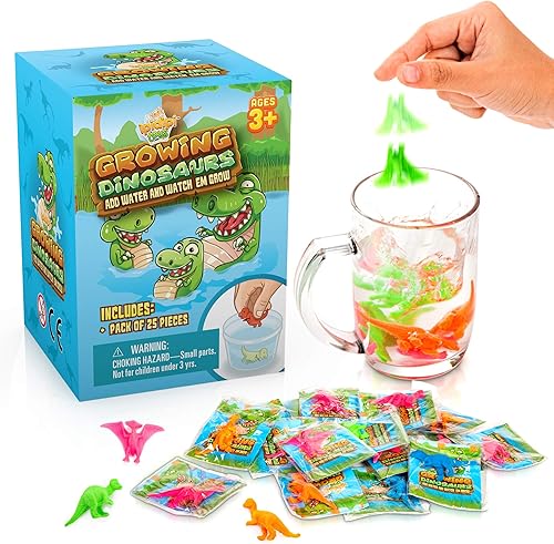 Miniatura 8 de Dinosaurios que crecen en el agua, paquete de 32, animales expandibles, rellenos de huevos de Pascua para niños, recuerdos de fiesta, gran regalo