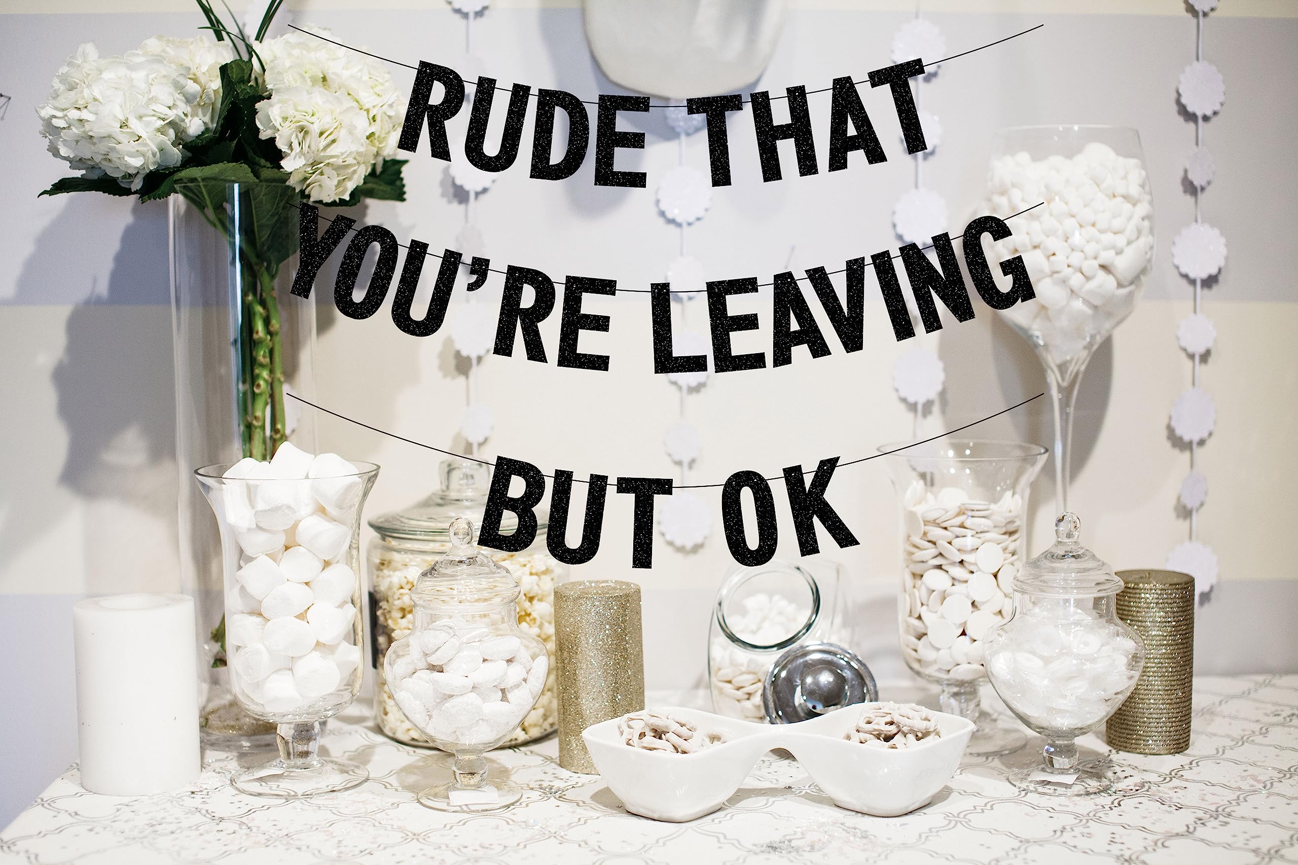 Ruhestand Party Deko Abschieds Banner Kollegen - Rude That You're Leaving  But OK Party Dekoration Ruhestand Banner, image size:2560x1707