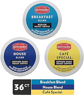 Community Coffee Medium Roast Lover Variety Pack 36 Count Coffee Pods, Compatible with Keurig 2.0 K-cup Brewers, 12 Count (Pack of 3)