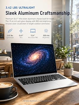 Samsung Galaxy Book4 15.6 Full HD Business Laptop, Intel Core 7 150U 10-Core Processor, 16GB RAM, 512GB SSD, Windows 11 Pro, Backlit Keyboard, Fingerprint Reader, RJ45 Ethernet, Copilot Key, Silver