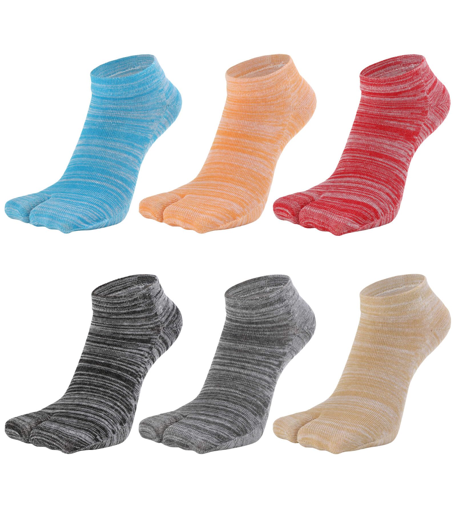 Women's Tabi Split Toe 6-Pack