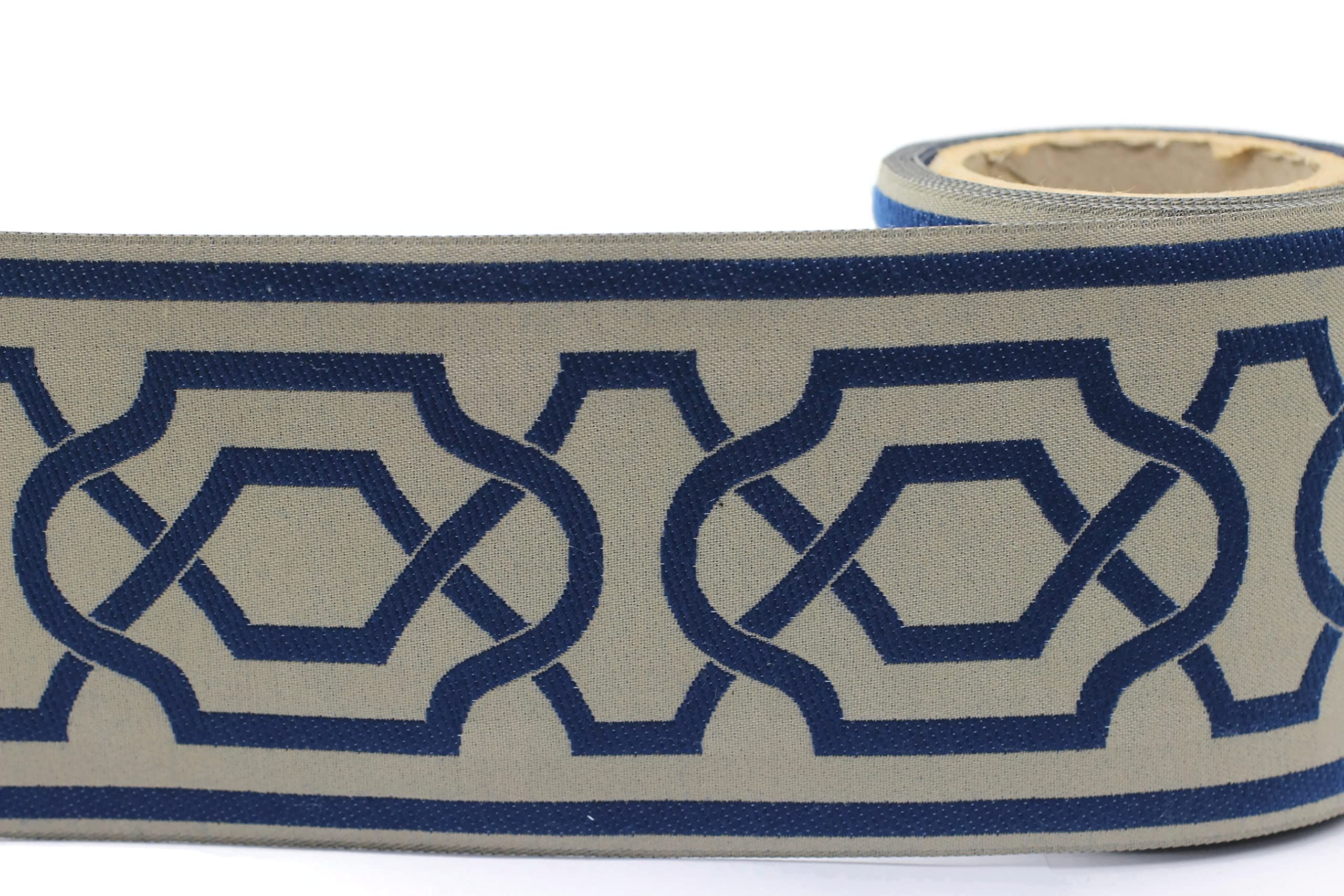 3.5 Meters Jacquard-Band für Vorhänge, Gardinen, Gardinenband, 10 cm, V6 173