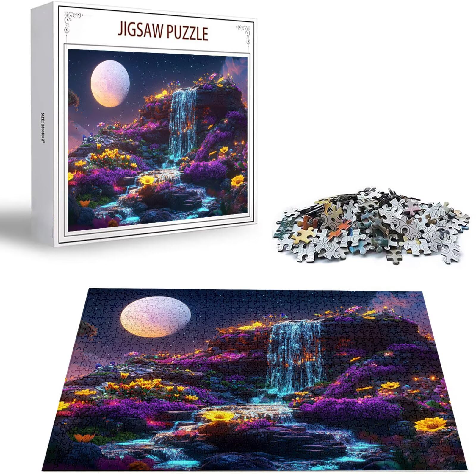 Puzzle 5000 Pezzi, 3 4 5 Anni Puzzle Luna 6 7 8 Anni Giochi Educativi Sostenibili Con Motivi Per Adulti Da Gioco in Legno Di Alta Qualità Jigsaw Paesaggio per Gioco Familiare, 2026 Regalo Natale H-242