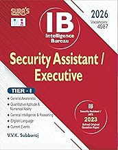 SURA`S IB Intelligence Bureau Security Assistant / Executive Tier-I Exam Book Guide in English Medium - 2026