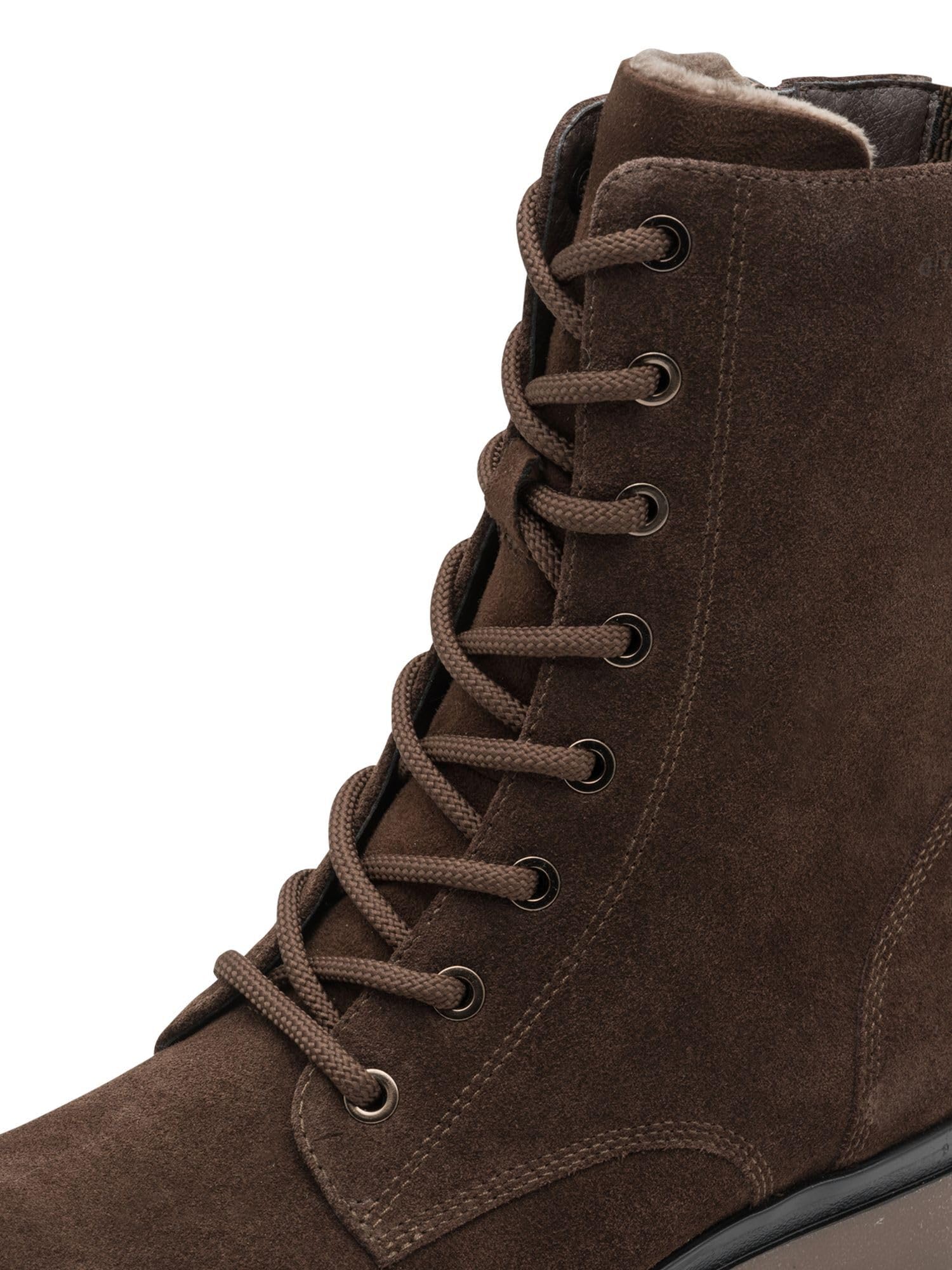 Tamaris Kobiety Tamaris Comfort Lace Boot FlatBut do środka łydki