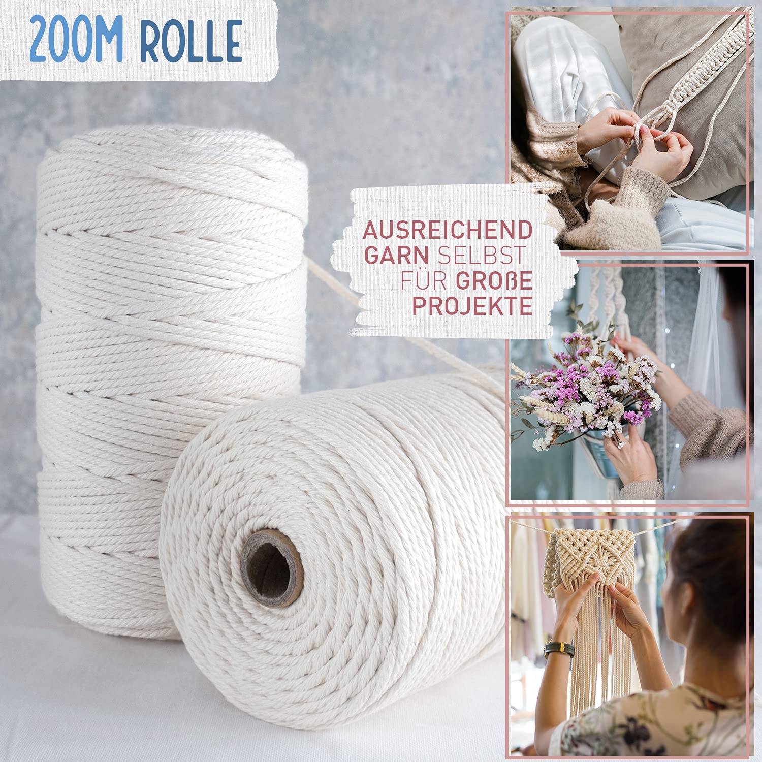 BEIGOLDÂź Premium Natural Macrame Yarn - Image 4
