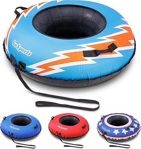 Miniatura 22 de GoSports Tubo de nieve de invierno resistente de 44 pulgadas con cubierta de lona de alta calidad, trineo de grado comercial, elige tu