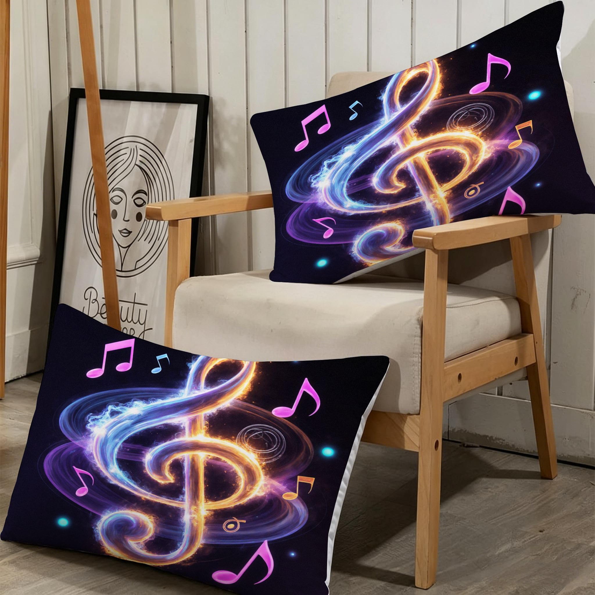 Funda Nórdica Cama 180, 240x260 cm Nota Musical Morada, AQ2208