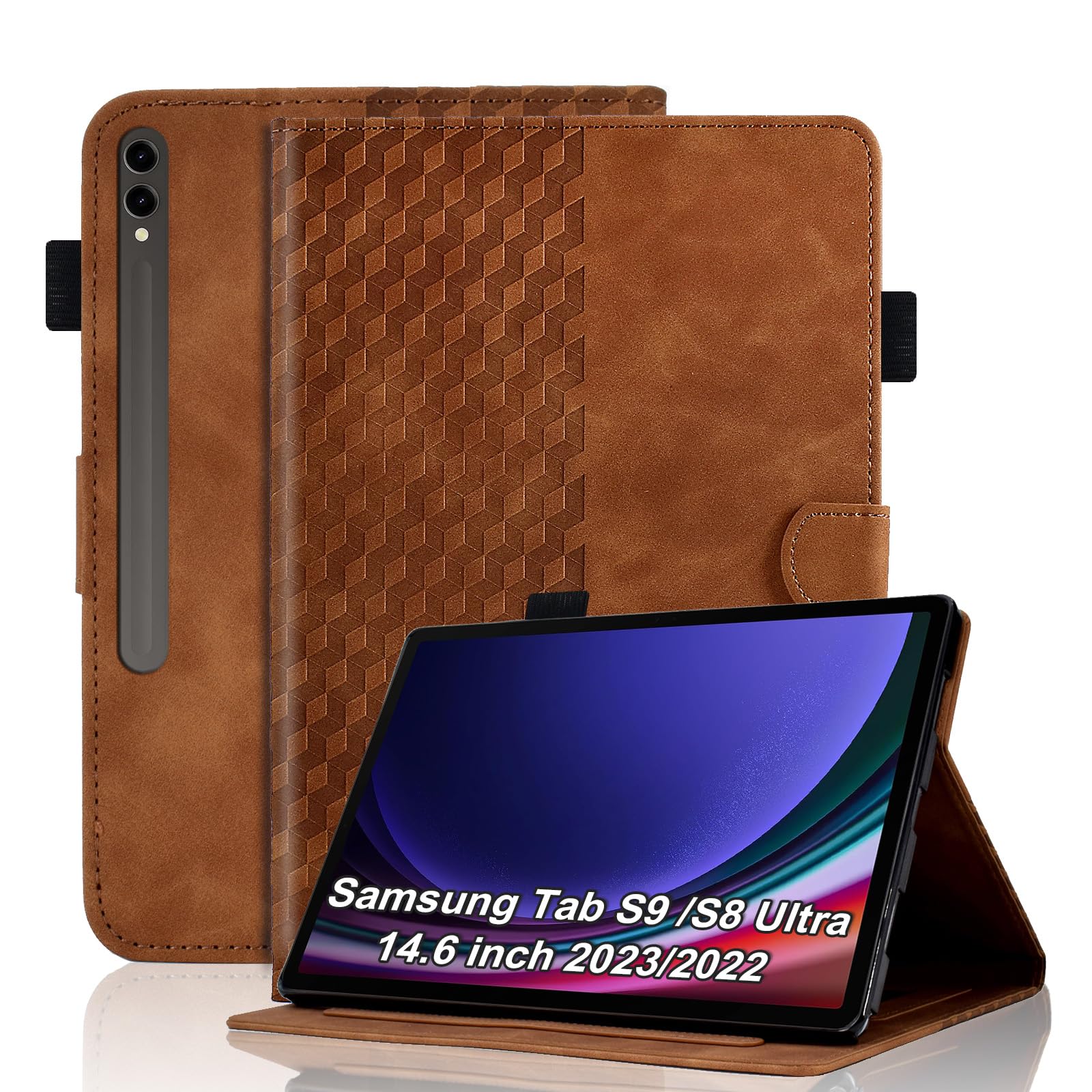 Case for Honor Pad X8a 11 Inch Tablet 2024 Protective Case Premium Leather Folio Smart Case with Auto Sleep/Wake Pen Holder Card Slot for Honor Pad X8a- Dark Green — view 18