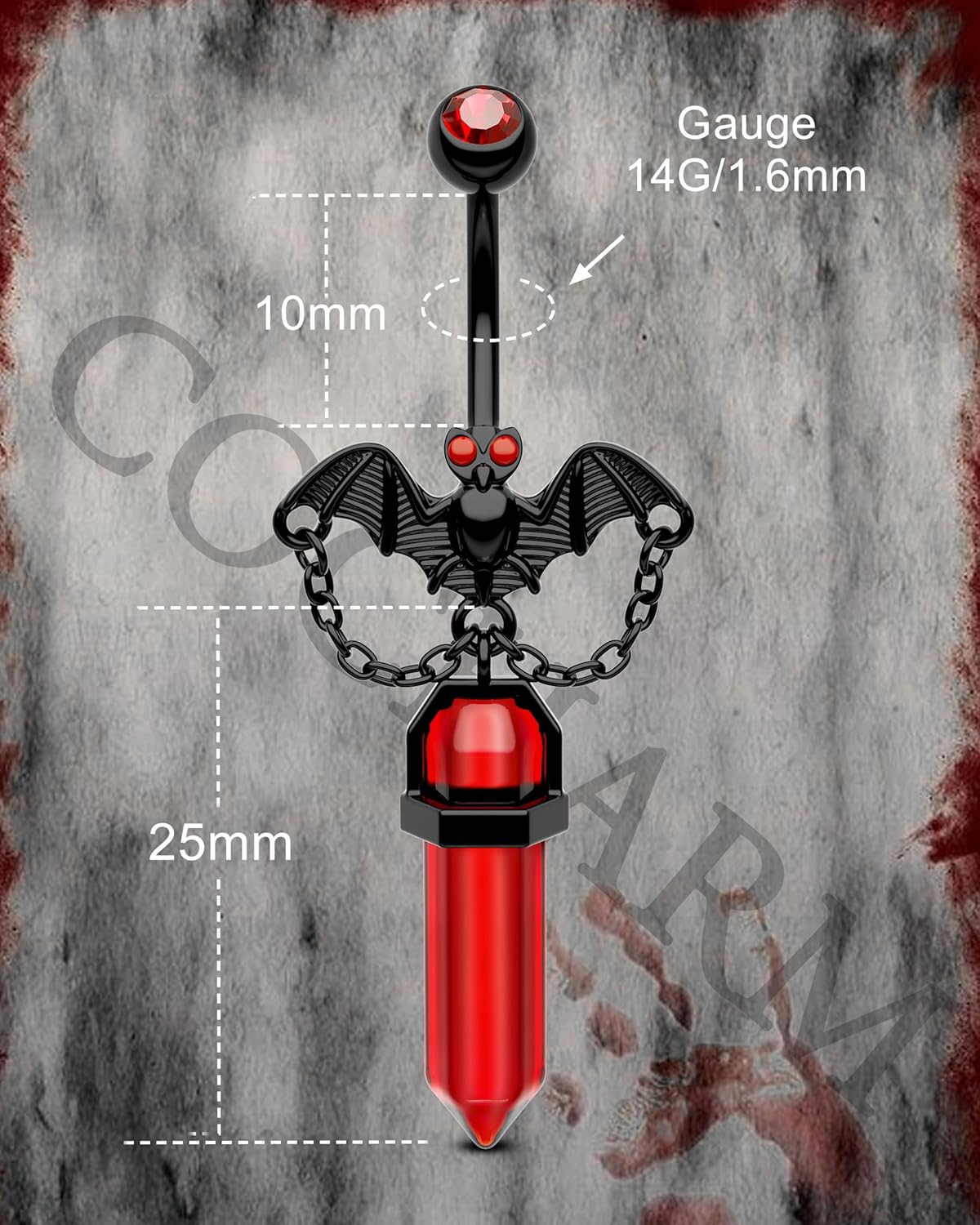 GLOBAL WORK」 ブルゾン LARGE ネイビー メンズ GLOBAL  WORK（グローバルワーク）の「キャリーマンスイングトップ/814127（ COCHARM ゴシック ダングル バット ベリーボタンリング 14G ハロウィンチェーン ベリーへそリング レディース メンズ ブ