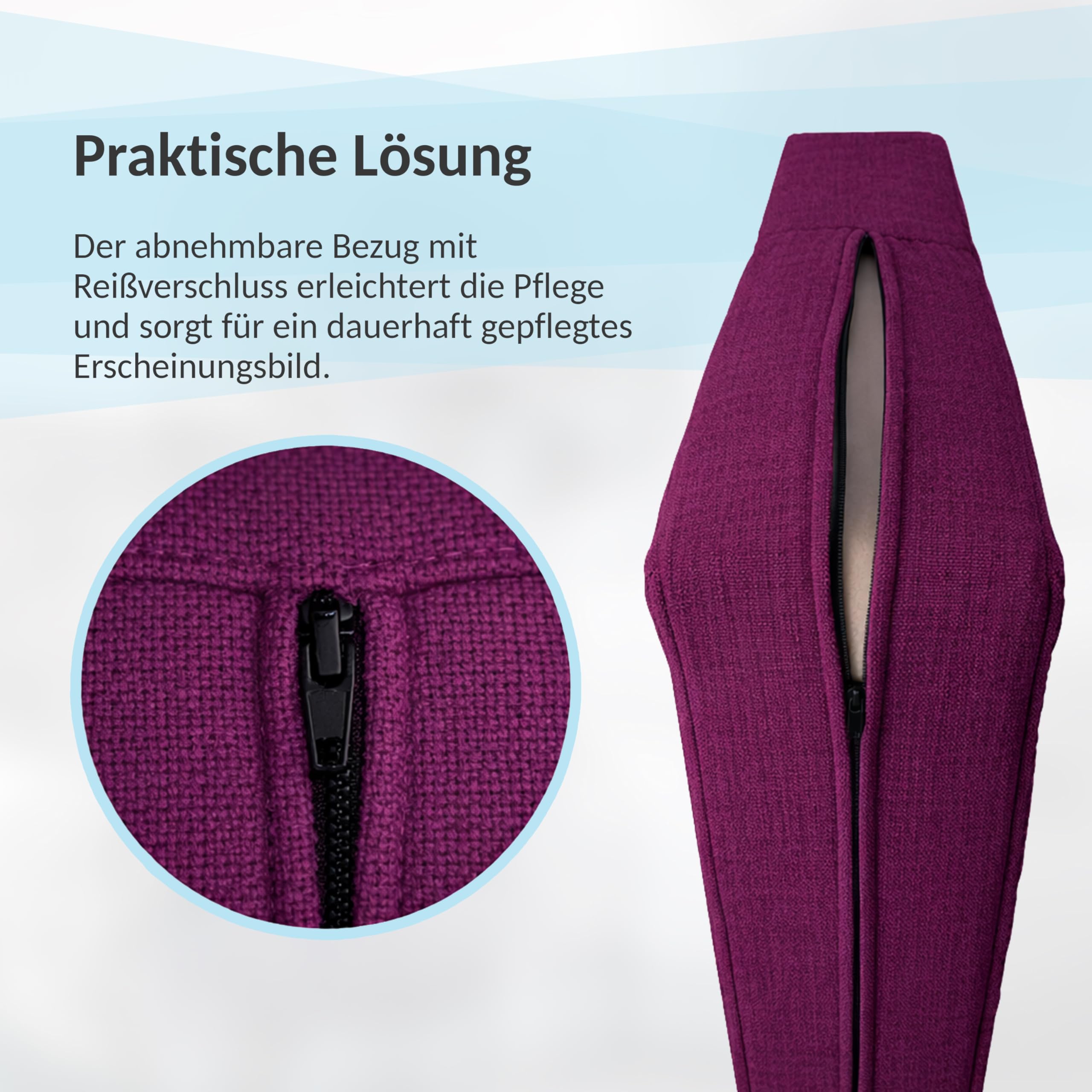 POKAR Palettenkissen Wasserabweisend Palettenauflagen mit abnehmbarem Bezug Palettenmöbel Palettensofa 2er Set: Sitzkissen 120x80 + Rückenlehne 120x40, Anthrazit