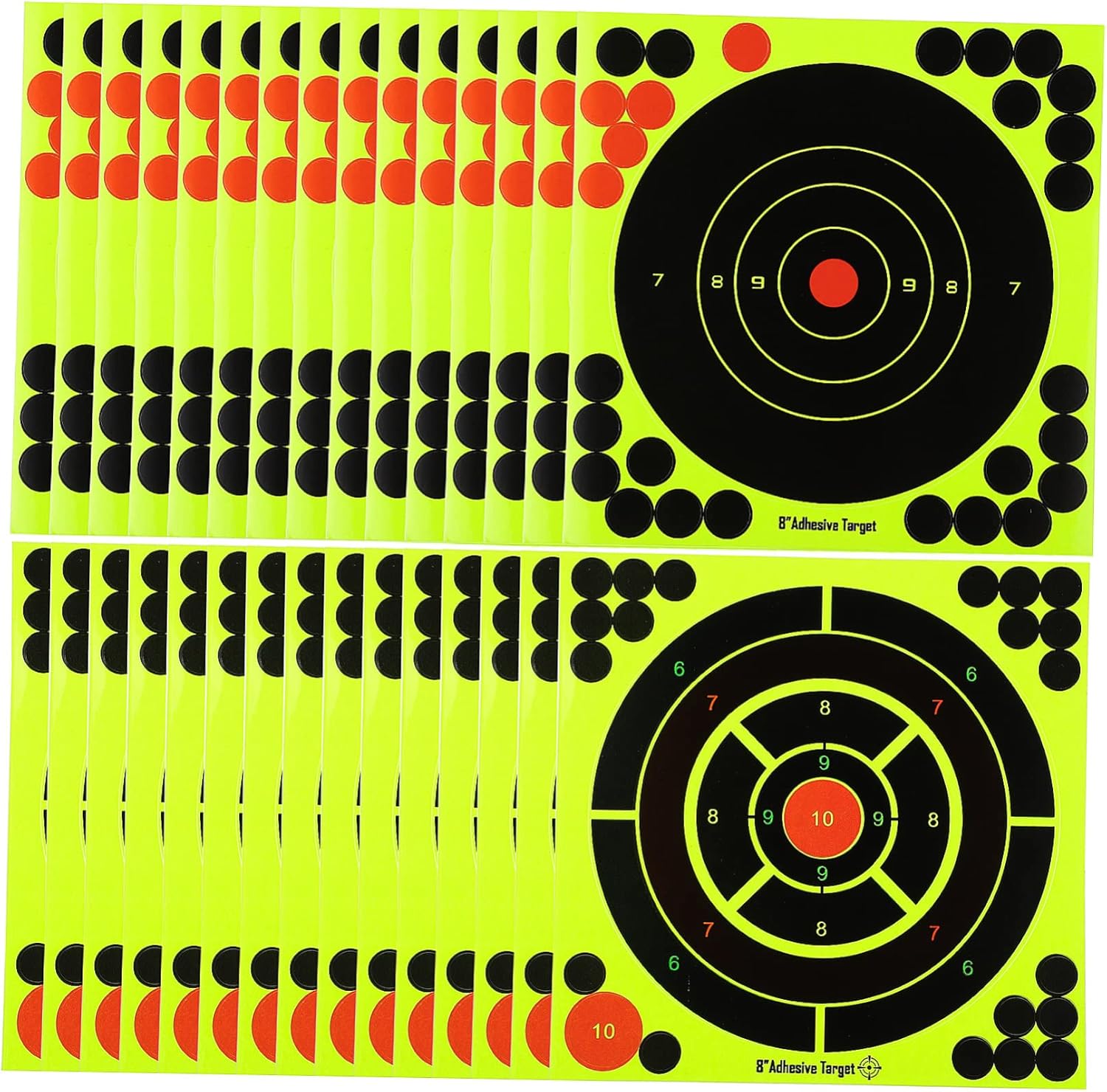 BESPORTBLE 30 Pcs Shooting Target Stickers Yellow