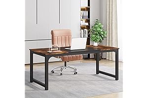 SHW Office Home Computer Desk, 63 x 31.5 Large Computer Desk for Home Office