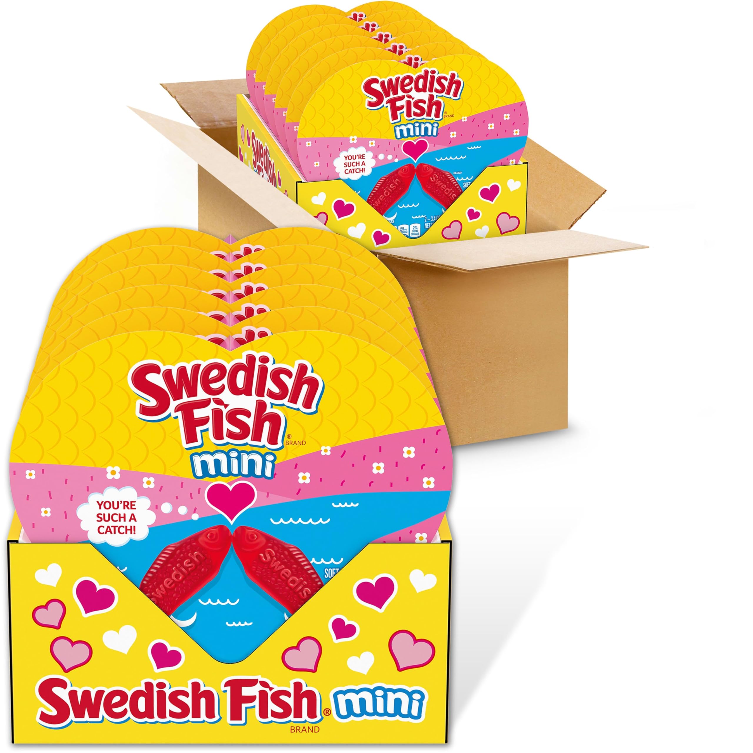 Swedish Fish Assorted / 6.80 ounce (Pack of 6) / Red Gummy Candy
