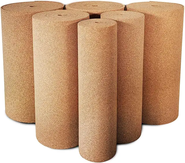 Rotolo di Sughero Isolante Acustico per Pavimenti, 2 mm, 100x200 cm