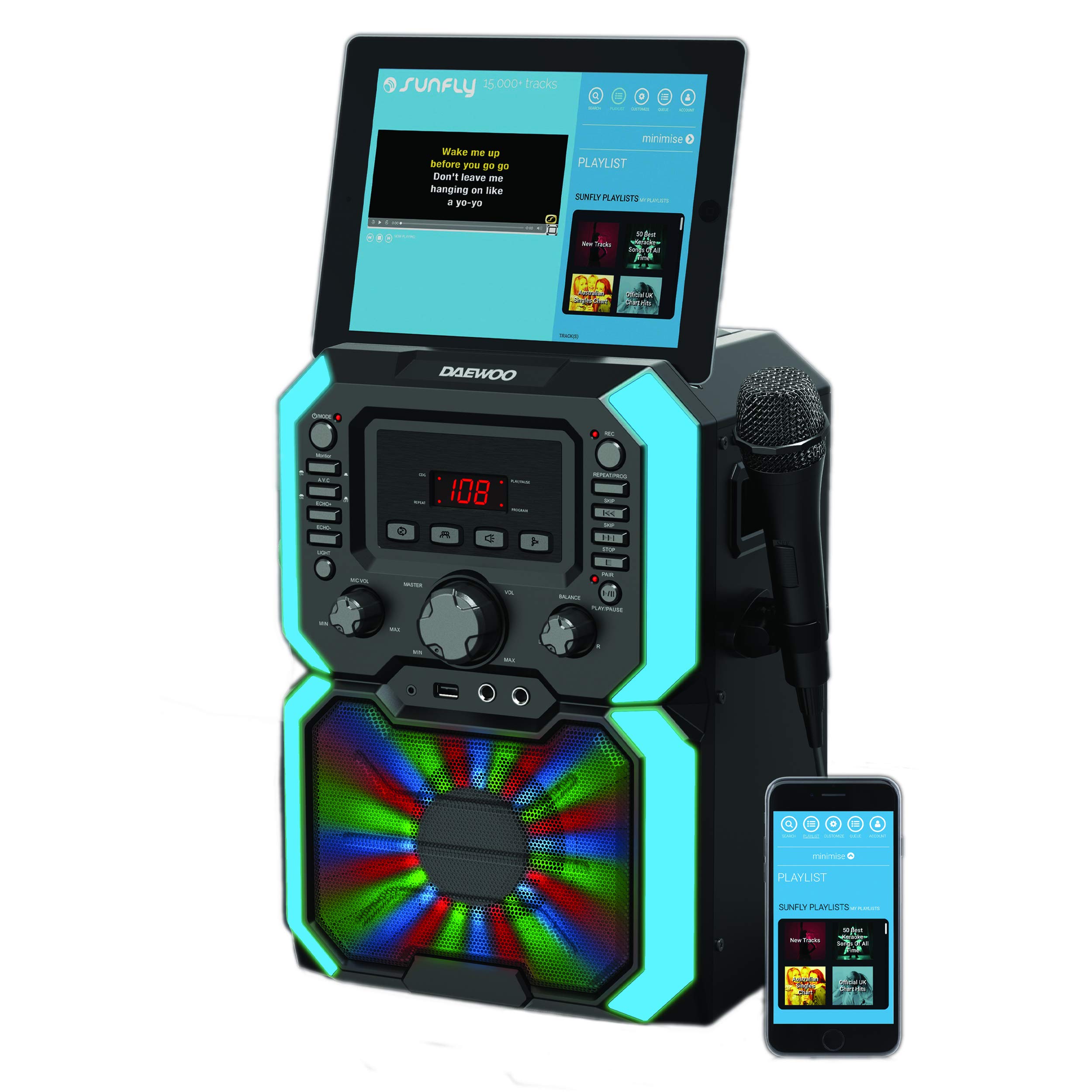 Buy Daewoo Bluetooth Karaoke Machine with Voice Control and Echo