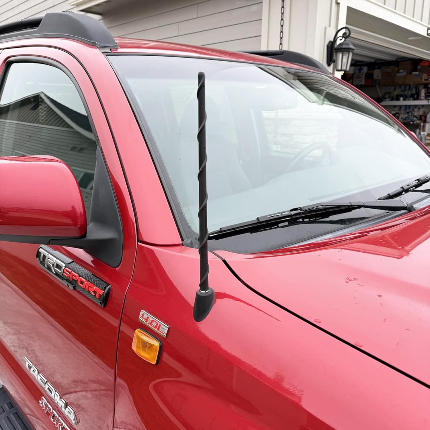 BASIKER Antenna Fits for 1995-2026 Toyota Tundra Tacoma FJ Cruiser, Antenna Replacement Upgrade Radio Tundra Tacoma Accessories, 13 inches Rubber Antenna Screw