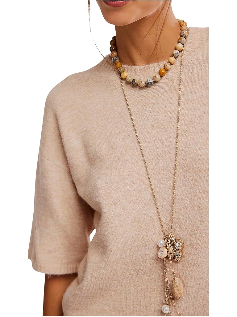 Pink Free People Margot Sweater Tee