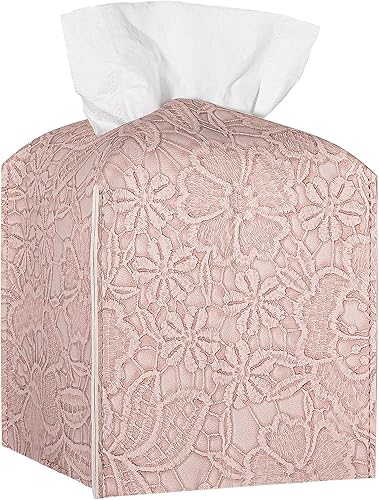 Funda cuadrada de piel sintética para caja de pañuelos, organizador de papel facial, dispensador para encimera de tocador de baño, tocador, mesa, disponible en Yaxa Peru