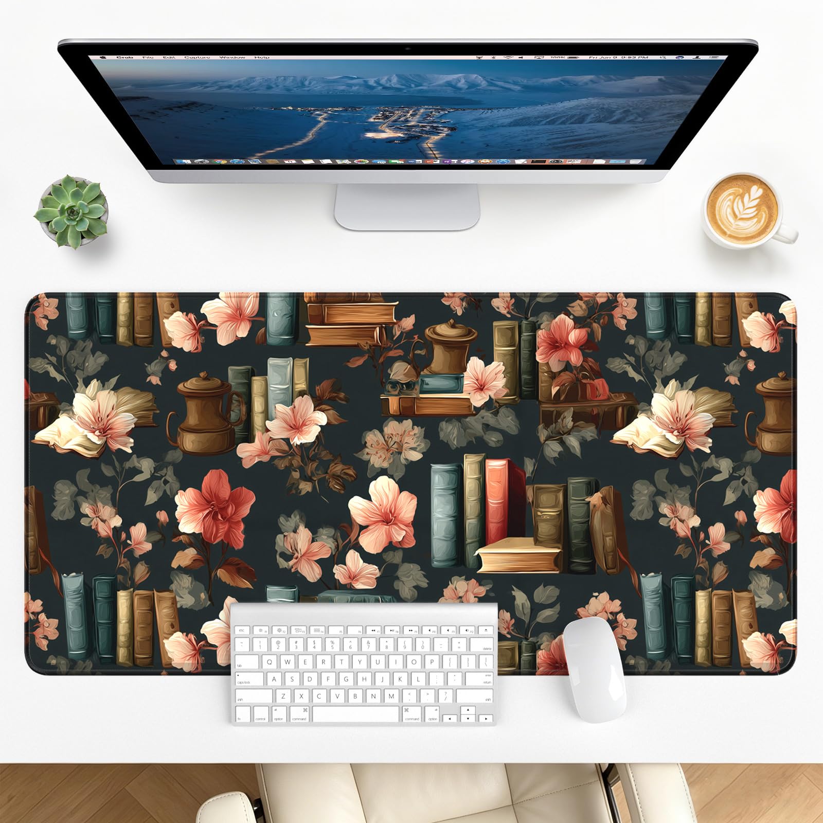 Stanploe Large Gaming Mouse Pad, XL Desk Protector, Non-Slip Base