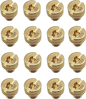 YAMAKATO 16pcs Carburetor Jet Kit Main Jets for Mikuni VM22 VM24 VM26 125cc 150cc 200cc 250cc for Mini Bike Dirt Bike Pit Bike ATV 88 90 95 98 100 105 110 115 120 125 130 135 140 145 150 155