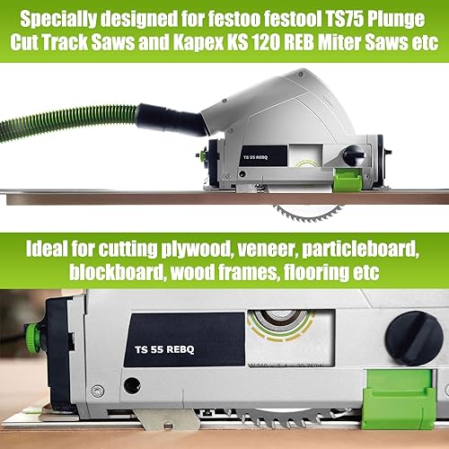 Miniatura 7 de 495381 Hoja de sierra de pista para festool TS 75 Hoja de sierra de pista de corte por inmersión, para festool Kapex KS 120 REB Sierra ingletadora