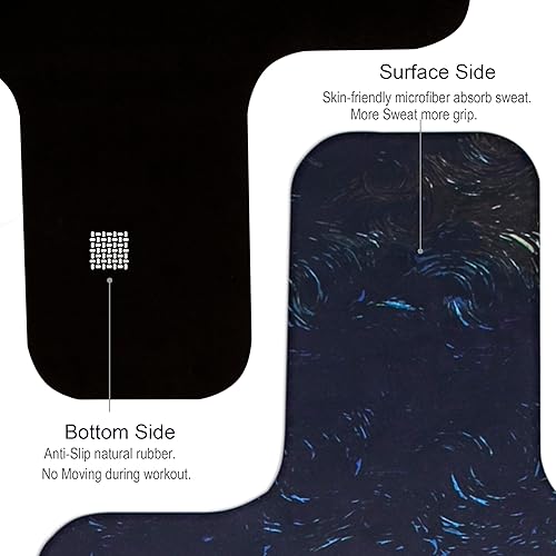 Miniatura 4 de Echome Toalla de Pilates Reformer Mat con hombros, tapete reformador, tapete reformador antideslizante, tapete de gran agarre, fácil de lavar y