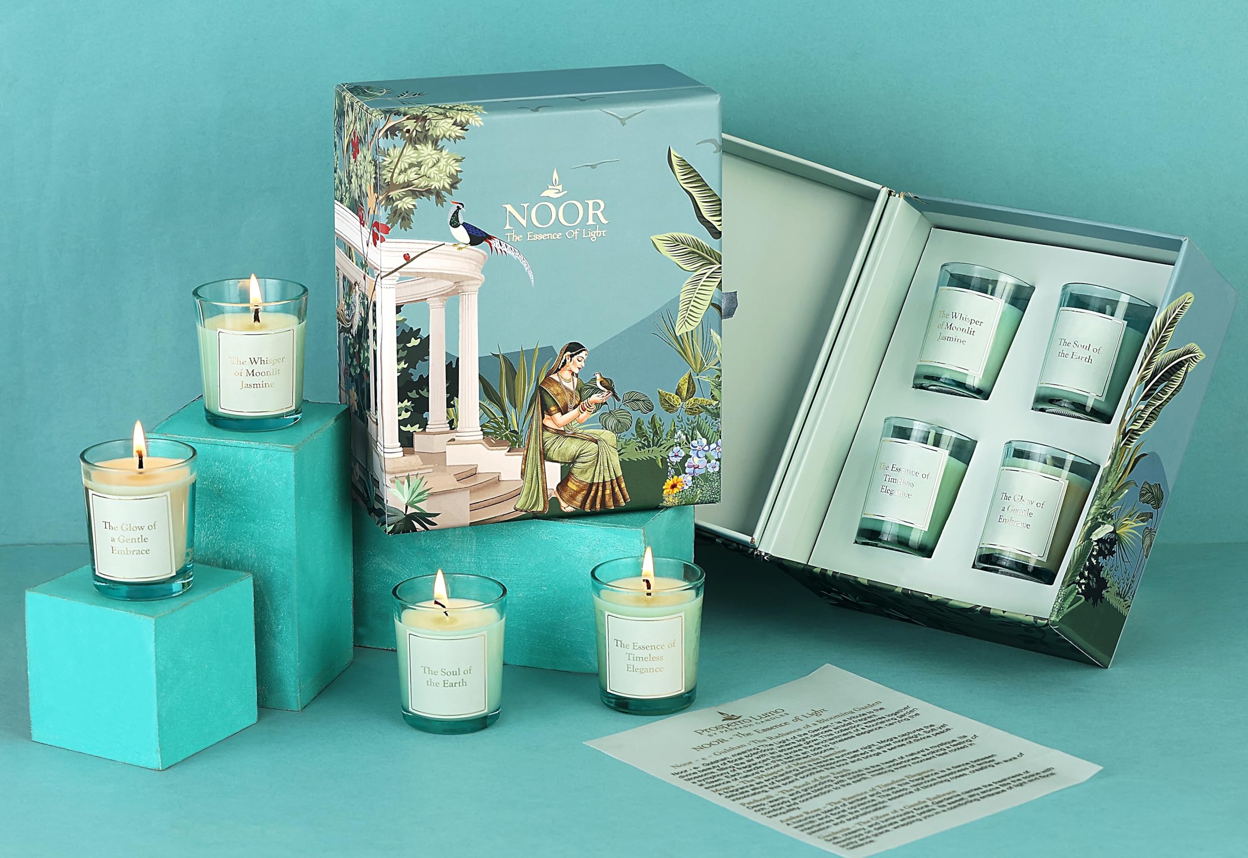 PROSPERRO LUMO by Parkash Candles Noor Luxury Scented Candle Gift Set – Soy Wax Jar Candles with Floral & Earthy Fragrances | Premium Wellness Collection (4)-image-44