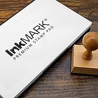 Vista 5 de Bloc de sellos premium de gran tamaño 4" x 7" - para sellos de goma tradicionales - color negro, Negro