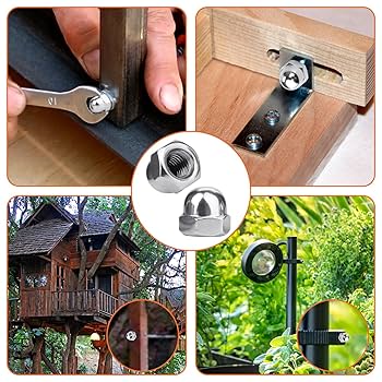 M4/ M6 / M8 Metric 304 Stainless Steel DIN934 Hex Nuts Machine Screw