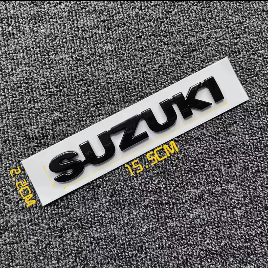 Auto Emblemen Decals Sticker voor Suzuki Swift, Logo Embleem Badge Vervangingen, Autobrieven Badge Decal Logo Sticker Kit, Auto Decoratie Accessoires,D Black