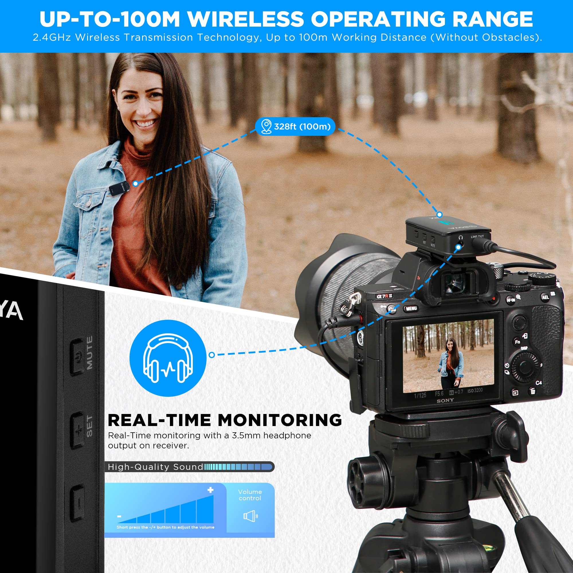 BOYA BY-XM6-S1 2.4GHzワイヤレスマイク Amazon | BOYA BY-XM6-S1 2.4GHz超小型ワイヤレスマイクシステム