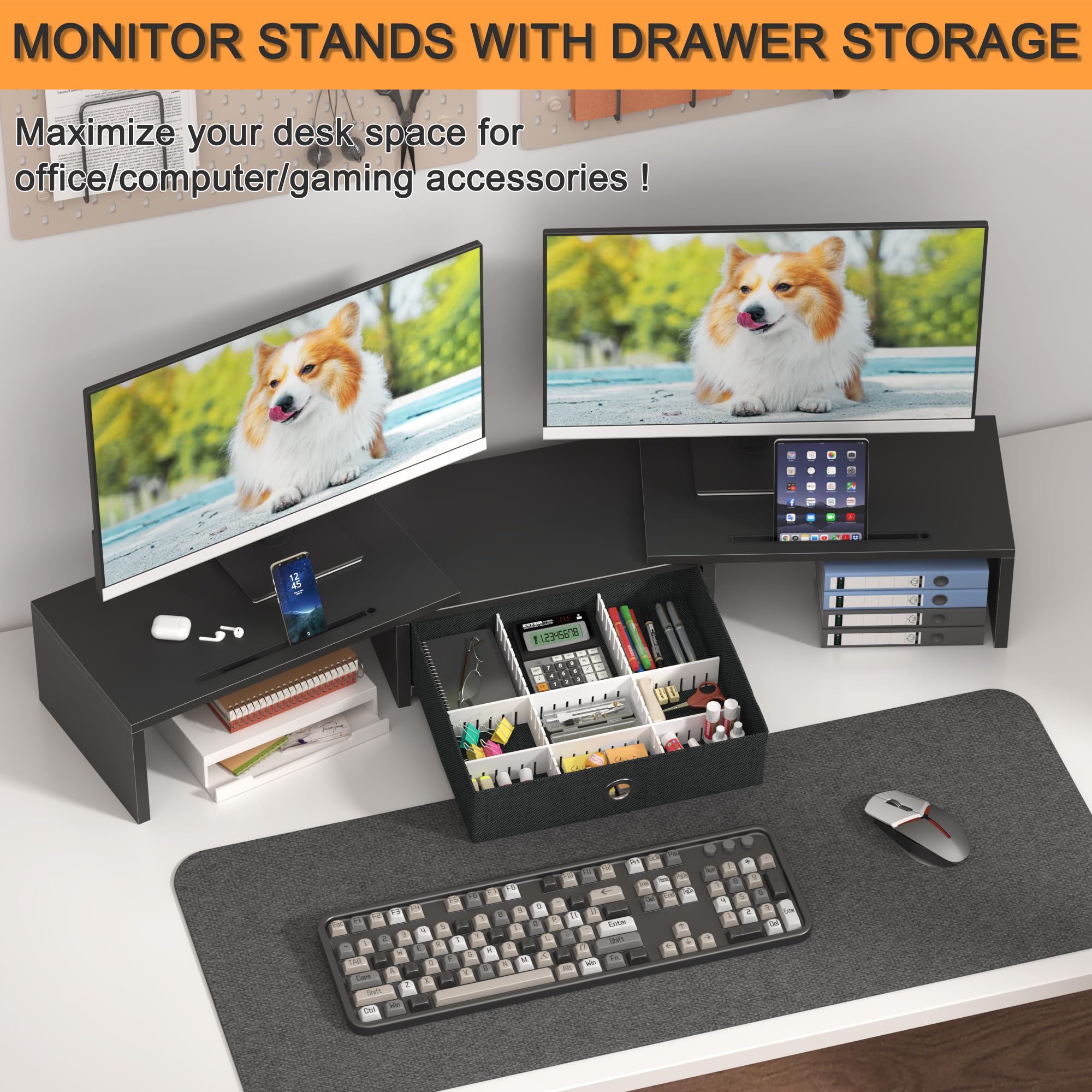 VEVOR SUPPORTO PER Monitor Braccio Per Monitor Schermo 13-35 Pollici - Foto 10