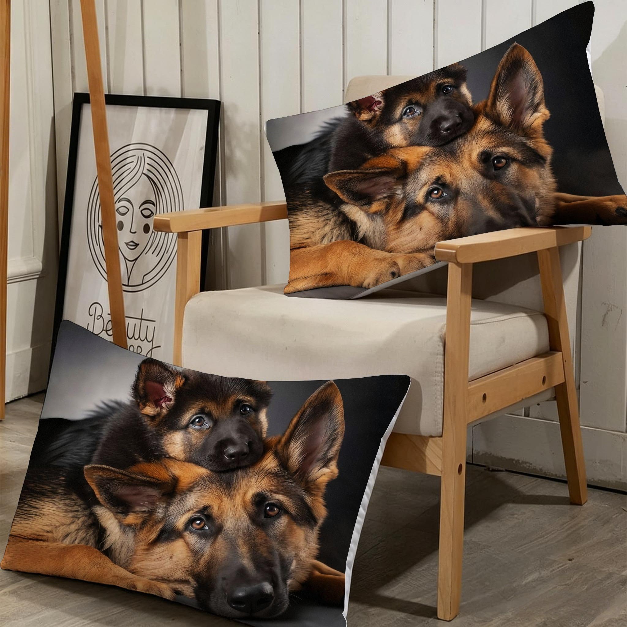 Copripiumino Matrimoniale Cane Giallo 260x240, ZW588 | Traspiranti Durevoli Microfibra, per Tutta la Famiglia, Matrimoniale, per Tutte le Stagioni, con 2 Federe 50x80 cm
