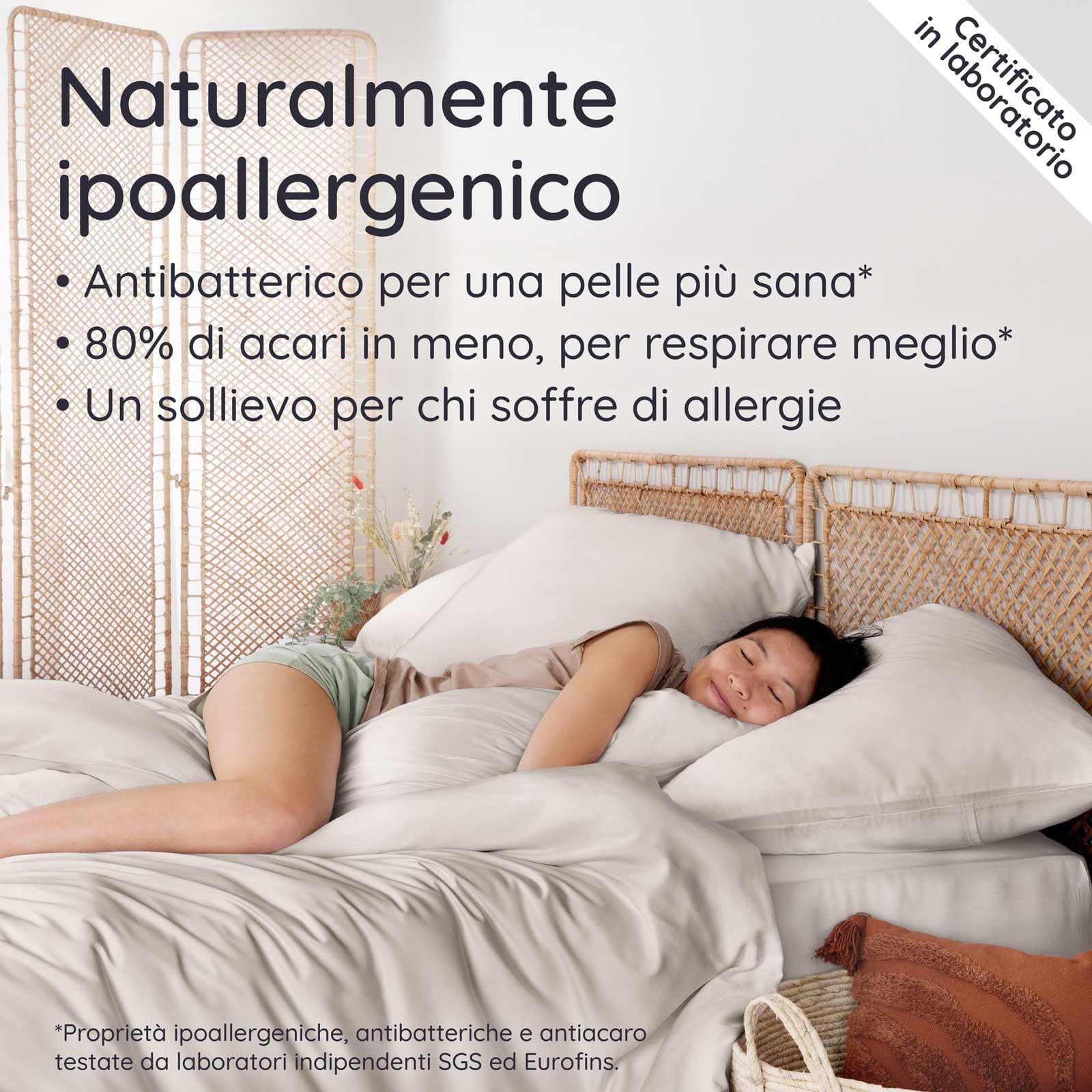 Bambaw Copripiumino matrimoniale 220x240 bambu, Lenzuolo rinfrescante matrimoniale, Lenzuola matrimoniali in bambu anallergiche, Biancheria da letto elegante, Copripiumino 220x240 cm (Sabbia)