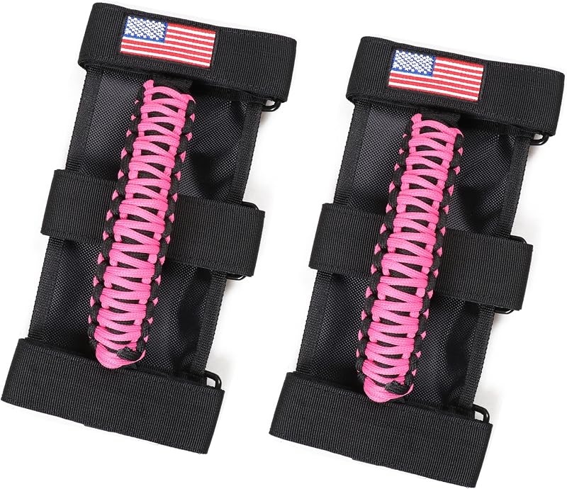 Alças de apoio rosa sukemichi para Jeep Wrangler JK TJ JL e Gladiator JT – Par com 2 unidades
