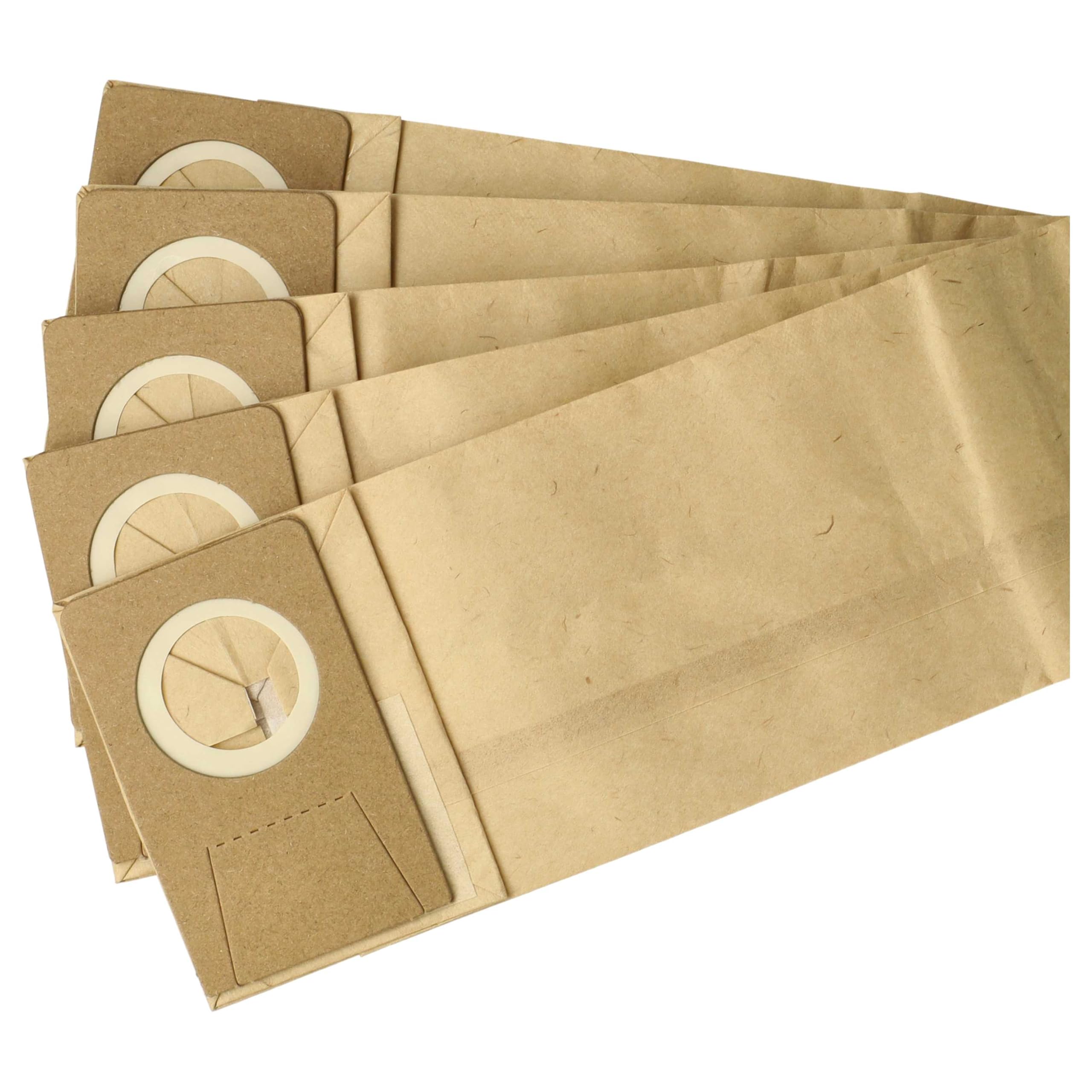 vhbw 20x bolsa compatible con Taski Jet 38, 8502.16, Jet 50 aspiradora - papel de filtro/cartón, 38,5 cm x 10 cm marrón
