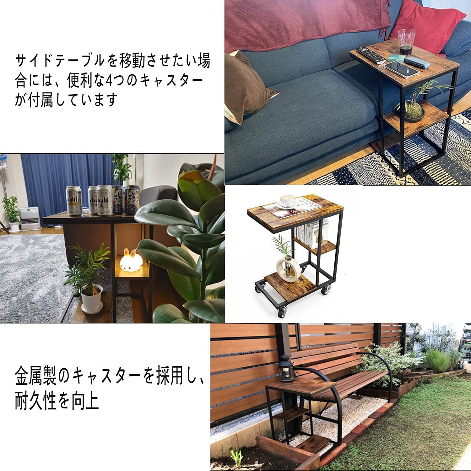 無　テーブル 配線機能付きフォールディングテーブル4 W1800xD450 ダーク