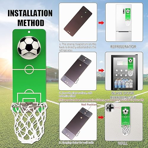 Miniatura 6 de Abrebotellas magnético con receptor, abridor de botellas de cerveza de metal para montaje en pared de fútbol, ideas de regalo de cerveza novedosas