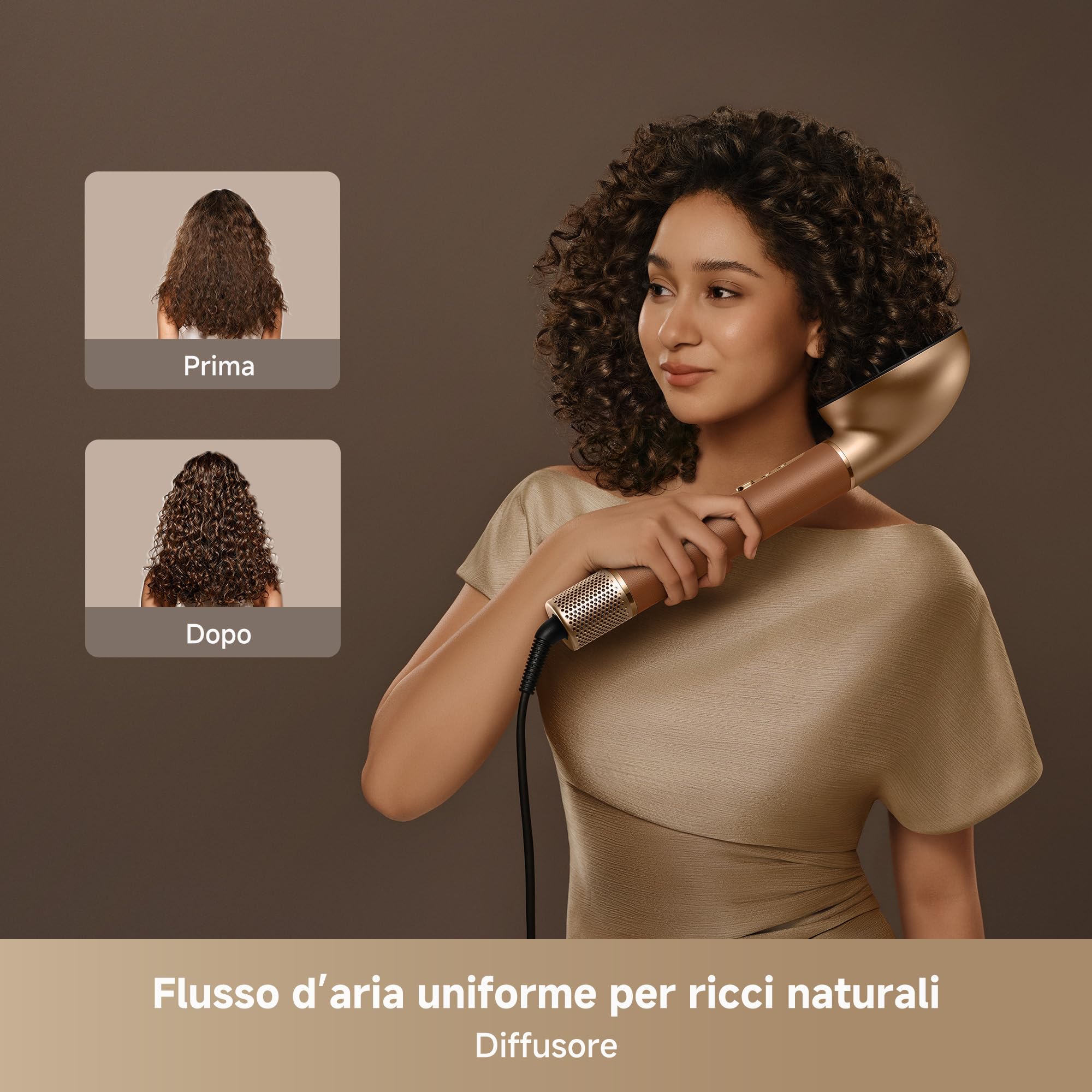 DREAME AirStyle Pro 2 7 in 1, Asciugatura Rapida, 2 Cilindri Arricciacapelli, Capelli Volumizzanti, Riduzione dell'Effetto Crespo, Confezione in Pelle, Styling a Flusso d'Aria, Design Magnetico