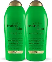 OGX Hydrating + Tea Tree Mint Shampoo & Conditioner, 25.4 Ounce (Set of 2)
